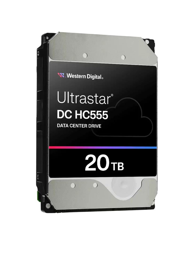 Ultrastar HC555 20TB Internal Hard Drive, 512MB Cache Size, 7200 RPM Speed, SATA 6Gb/s Interface, EAMR Technology, HelioSeal, 285MB/s Transfer Rate, 3.5'' Form Factor, Compatible With Windows / Server / Linux | 0B48724 - WUH722020CLE6L4 20 TB