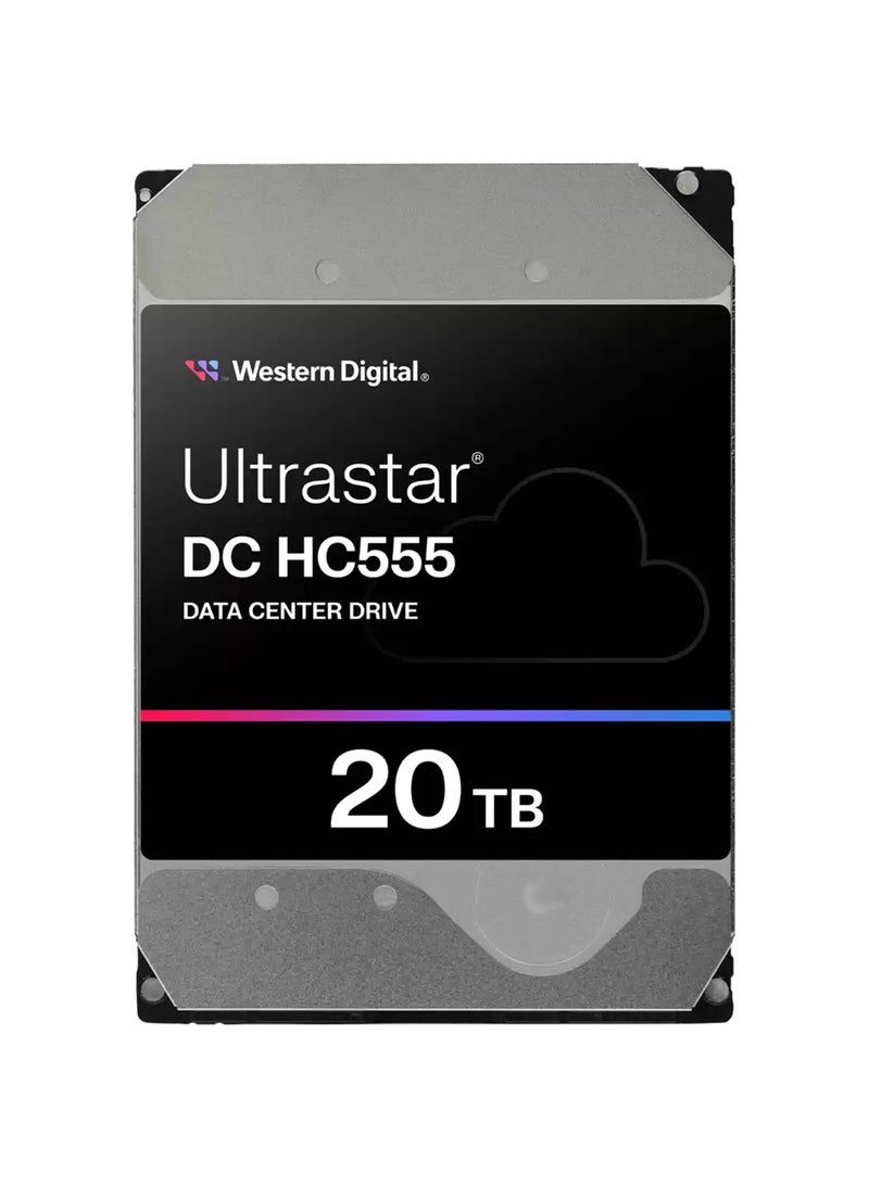 Ultrastar HC555 20TB Internal Hard Drive, 512MB Cache Size, 7200 RPM Speed, SATA 6Gb/s Interface, EAMR Technology, HelioSeal, 285MB/s Transfer Rate, 3.5'' Form Factor, Compatible With Windows / Server / Linux | 0B48724 - WUH722020CLE6L4 20 TB