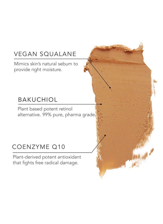 Natural Finish High Coverage Concealer Powder For Face Makeup, Lightweight & Breathable Silicone Free 100% Vegan Makeup, Creaseless | Pro Concealer With Bakuchiol | Shade- Latte