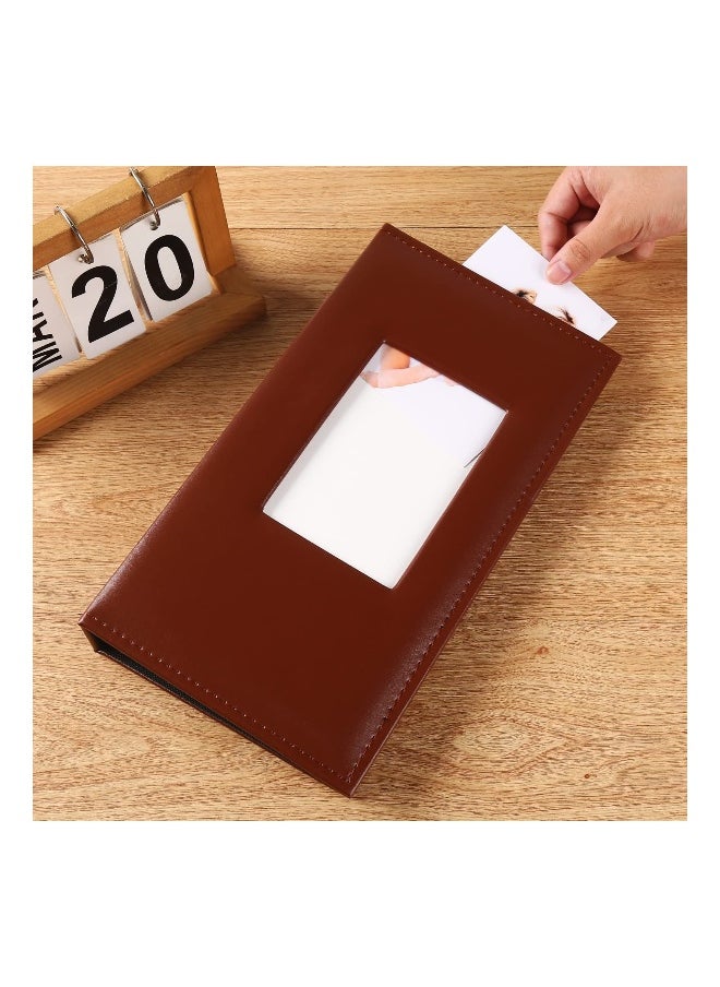 Photo Album 300 4x6In Pockets Photos Leather Cover Extra Large Capacity Family Wedding Anniversary Baby Picture Albums Holds Horizontal and Vertical Brown