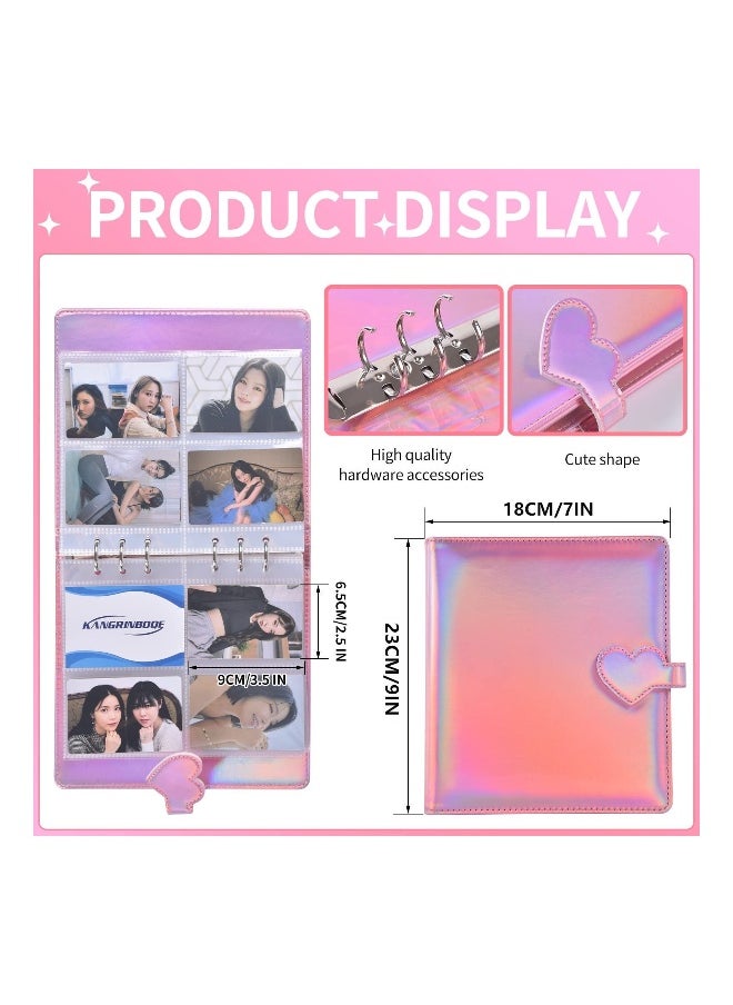 A5 Kpop Photocard Binder Album Holder Book Card Protectors Sleeve Pages Polaroid Photo Transparent Portable 4 Pocket 200 Cards