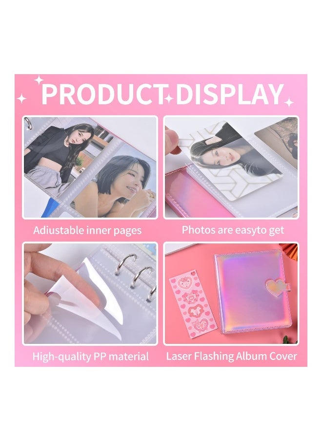 A5 Kpop Photocard Binder Album Holder Book Card Protectors Sleeve Pages Polaroid Photo Transparent Portable 4 Pocket 200 Cards