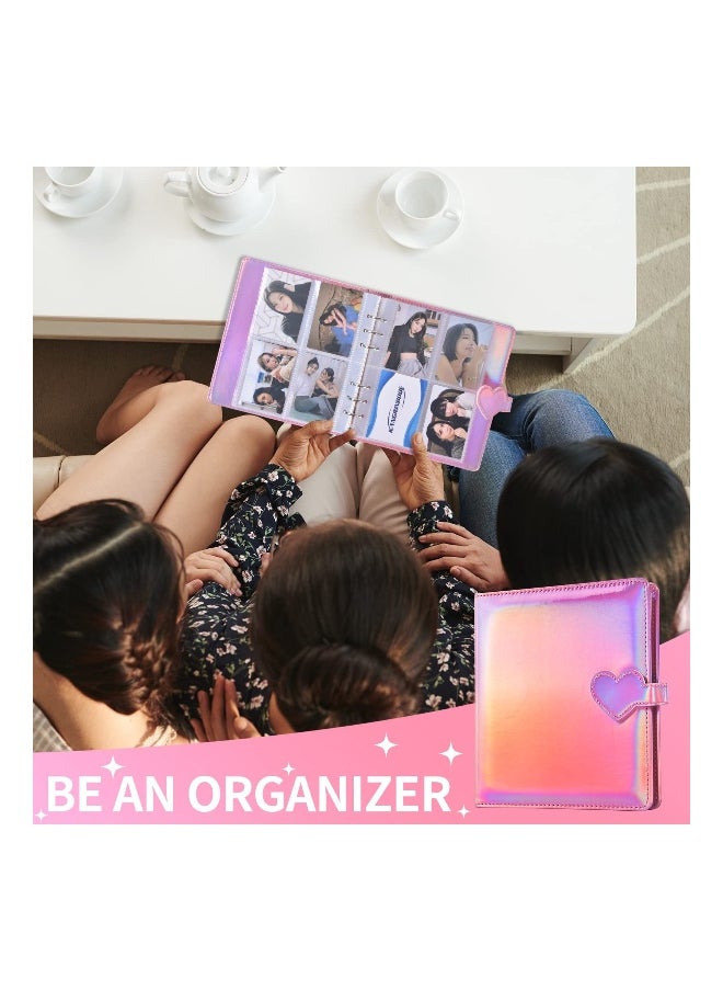 A5 Kpop Photocard Binder Album Holder Book Card Protectors Sleeve Pages Polaroid Photo Transparent Portable 4 Pocket 200 Cards