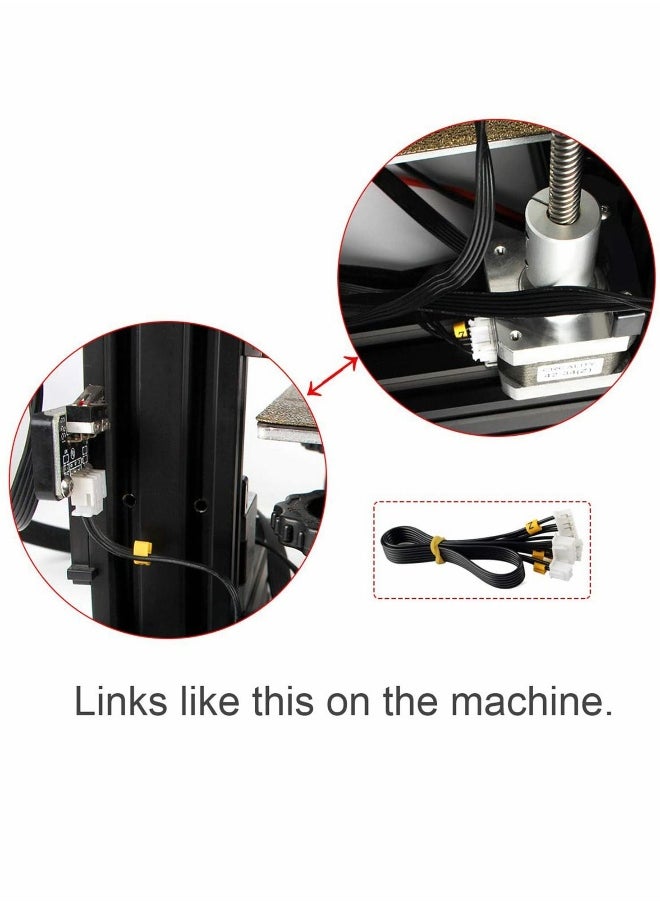 Stepper Motor Line Limit Switch Set, 3 Pcs X Y Z Axis Stepper Motor Line, Limited Switch and Endstop Cable