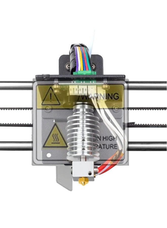 3D Printer Hotend Replacement for Vyper, Kobra Max, Kobra Plus, Volcano V5 J Head, Quality Brass Nozzle, 24V 40W Ceramic Heating Cartridge, Supports High Speed Printing