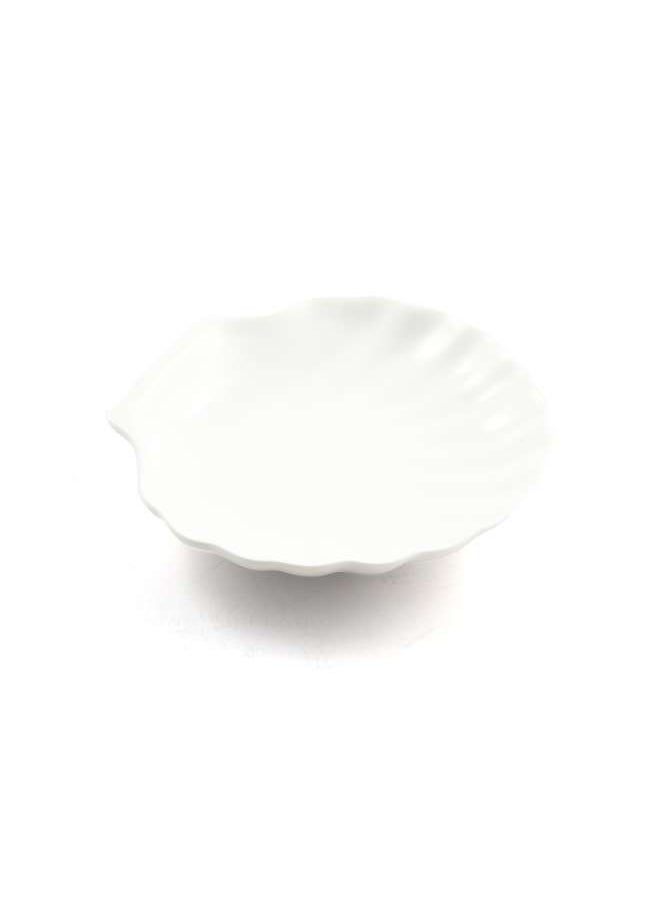 Ivory Porcelain Shell Dish 10 cm