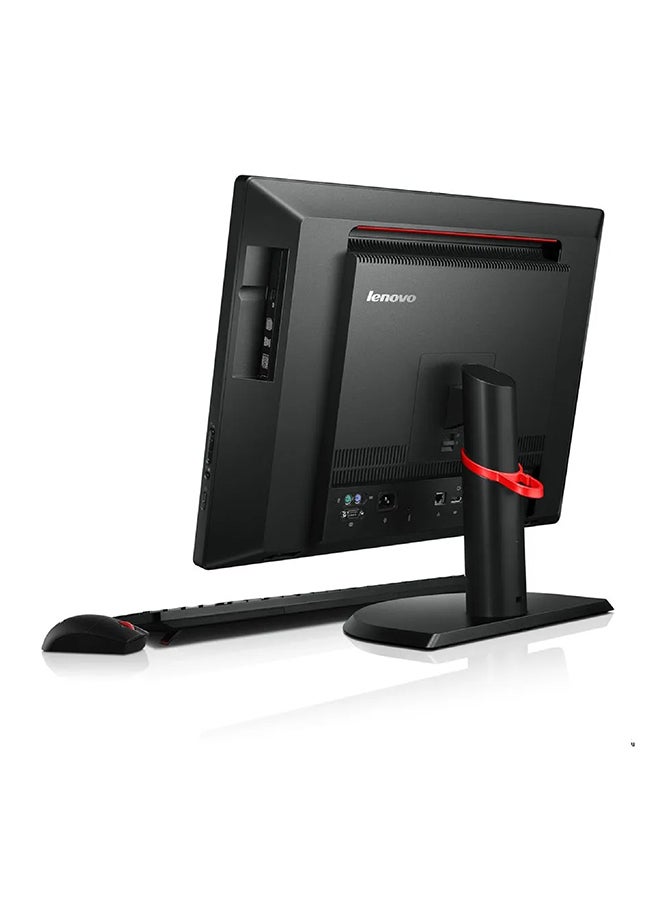 Renewed - All-in-One Desktop PC ThinkCentre M93 AIO With 24-Inch HD Display,Intel Core i5 Processor/4th Gen/8GB RAM/256GB SSD With CD Room English Black