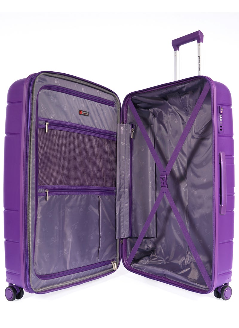 Pierre Cardin Hardcase Trolley Large Check In PC86304 Acai Purple