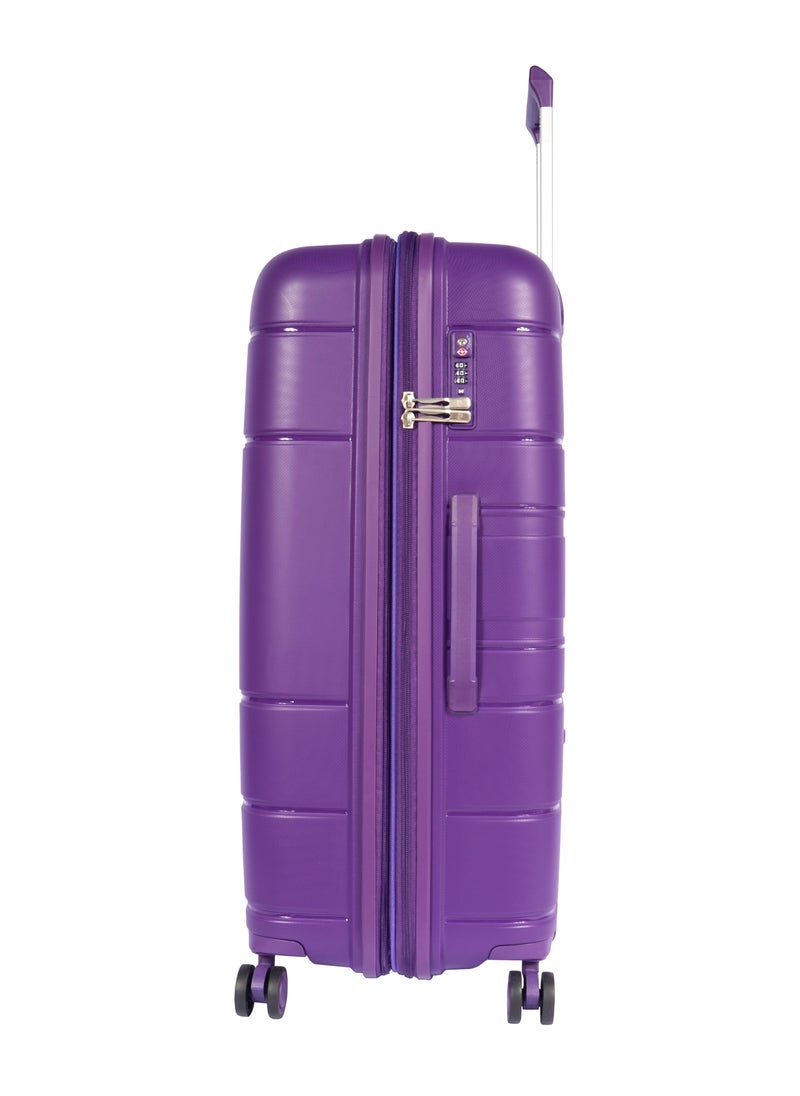 Pierre Cardin Hardcase Trolley Large Check In PC86304 Acai Purple