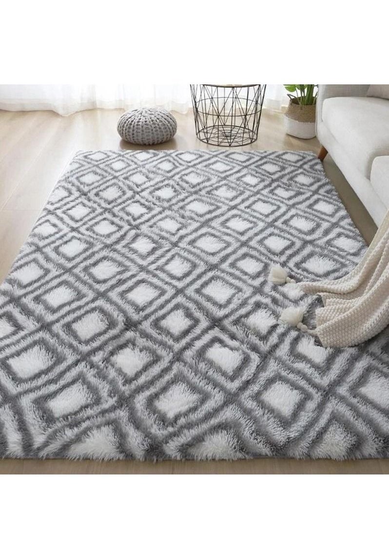 Ultra Soft Fluffy Area Rugs for Bedroom, Bedroom Carpet, Plush Living Room Furry Floor Rugs, Non-Slip Tie-Dyed Floor Carpet