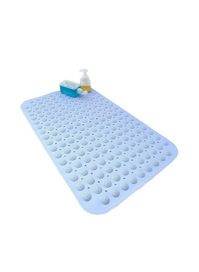 Non-Slip Bath Mat For Toilet, Kitchen, Bathroom, Shower With Anti Slip Suction Cups (Multicolour, 70 X 37 Cm, 1-Pcs)