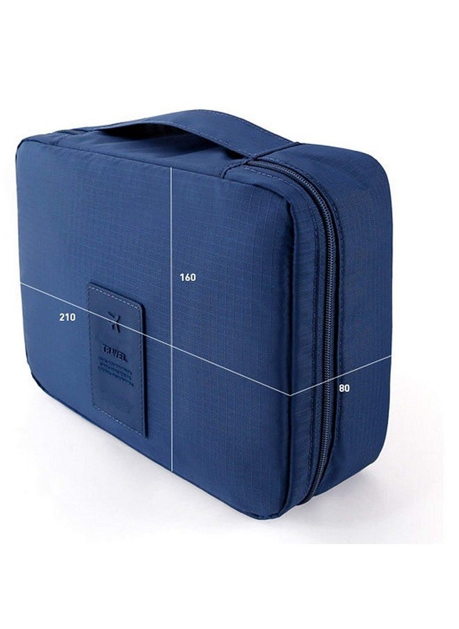 Toiletry Bag Travel Pouch Cosmetic Pouch (S1028 Navy Blue)