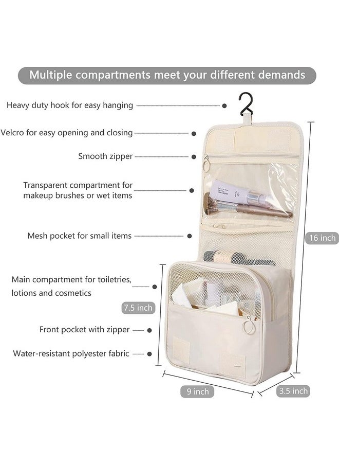 9Pcs Set Travel Organizer Packing Cubes Lightweight Travel Luggage Organizers With Laundry Bag Or Toiletry Bag (Beige)