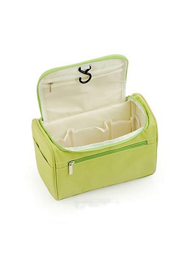 Hanging Travel Toiletry Bag, Waterproof Dopp Kit For Shaving Makeup Accessories, Men'S Cosmetic Organizer With Large Capacity, For Gym, Camping (Green S1622) 12.50 Cms