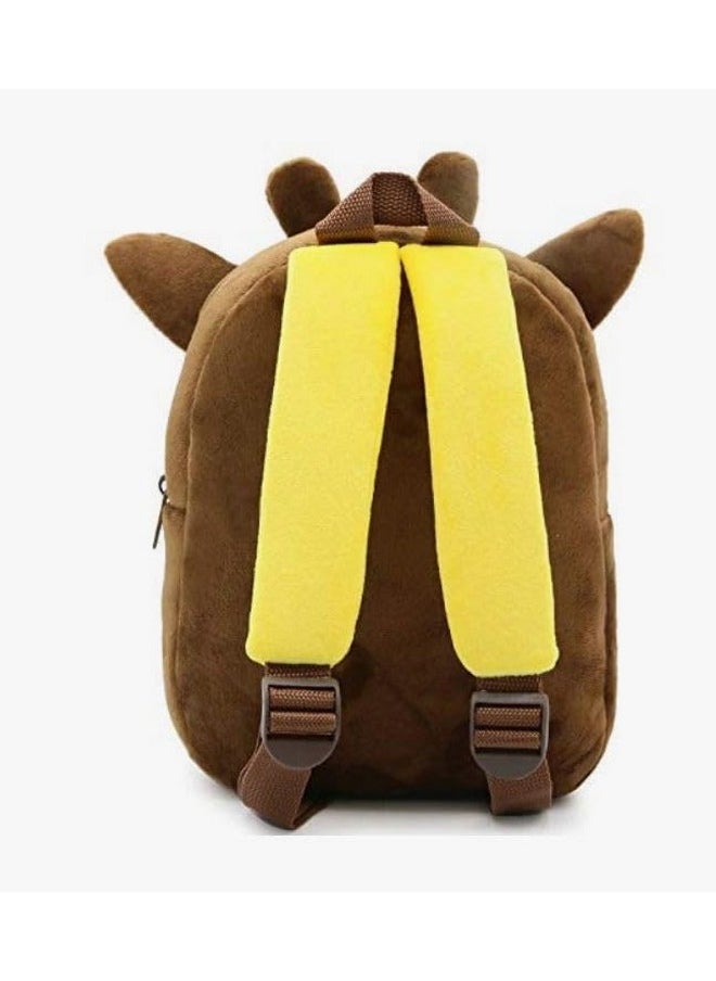 Cute Small Toddler Kids Backpack Avocado Shape Mini Children Nursery/School/Picnic/Travelling Bag For Baby Girl Boy Age 1-5 Years (Cow_Yellow_2024_C)