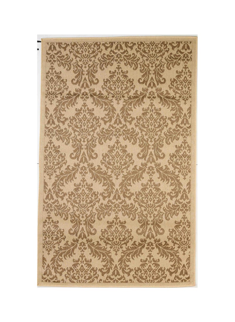 Stylish Carpet area rugs Beige-Gold Flatweave Rug | Versatile Indoor-Outdoor Carpet for Patio, Pool, Camp, Picnic - 4x6