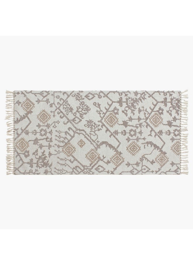 Warm Oasis Woollen Jacquard Rug 80 x 150 cm