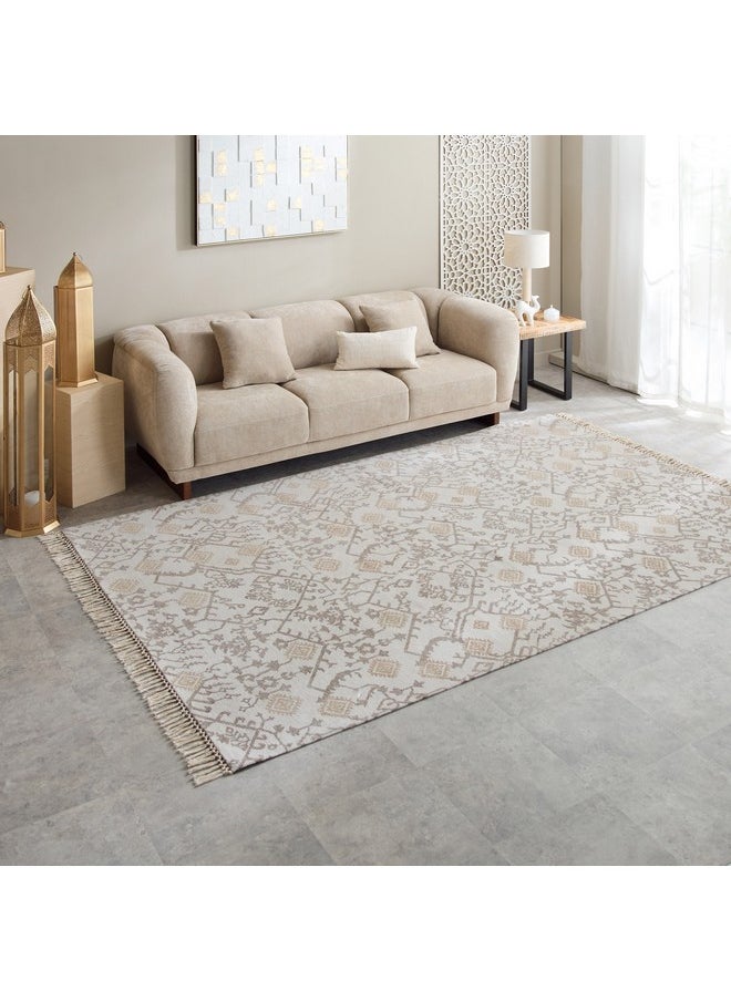 Warm Oasis Woollen Jacquard Rug 120 x 170 cm