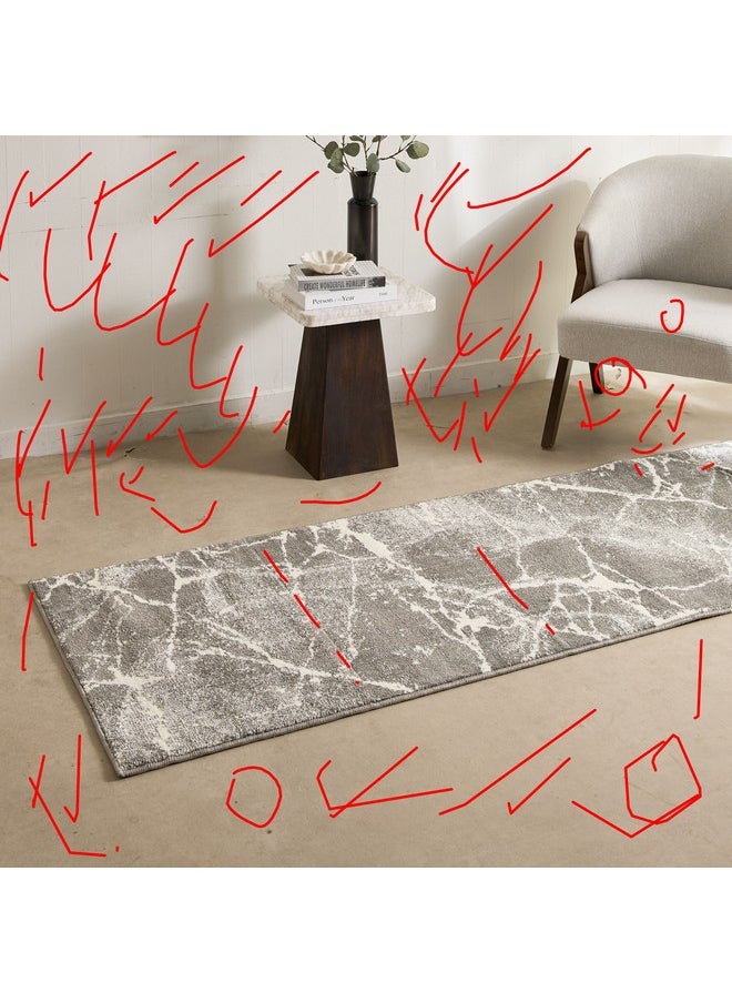 Vienna Feza Microfiber Textured Rug 230 x 80 cm