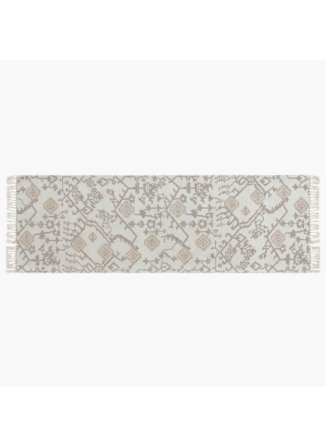 Warm Oasis Wool Jacquard Rug 80 x 230 cm