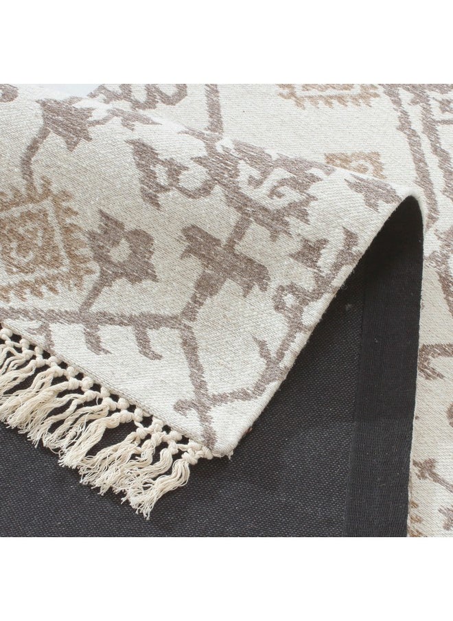 Warm Oasis Wool Jacquard Rug 80 x 230 cm