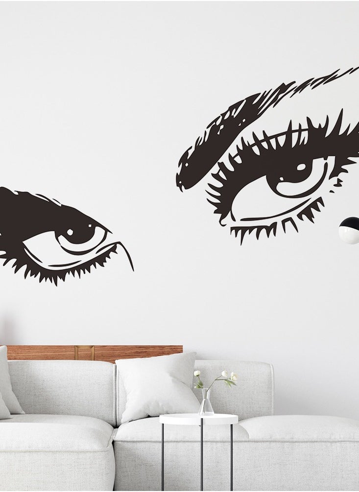 Creative Beauty Eye Wall Sticker Removable Living Room Background Wall Decorative Wall Sticker