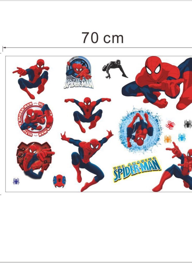 New Spider Man Children's Room Bedroom Living Room Background Wall Stickers Wholesale Waterproof Removable