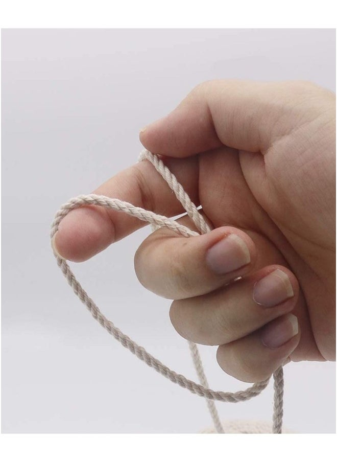 4MM 165 Feet Cotton Twine Safe Cooking String for Tying Homemade Meat Making Sausage DIY Craft and Gardening Applications