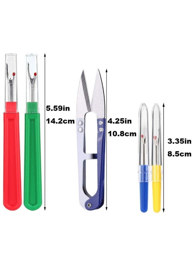 Sewing Seam Ripper Tool,Stitch Remover and Thread Cutter with 2Big+3Small Seam Rippers Sewing Kits