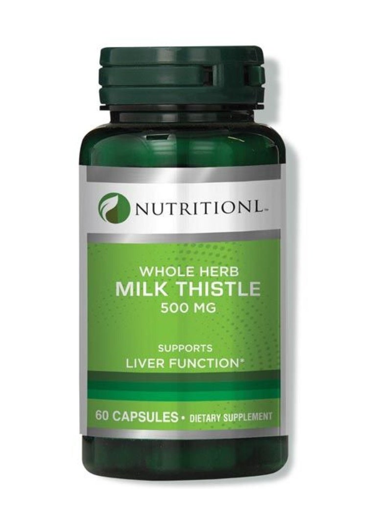 Nutritionl Milk Thistle 500mg Caps 60's