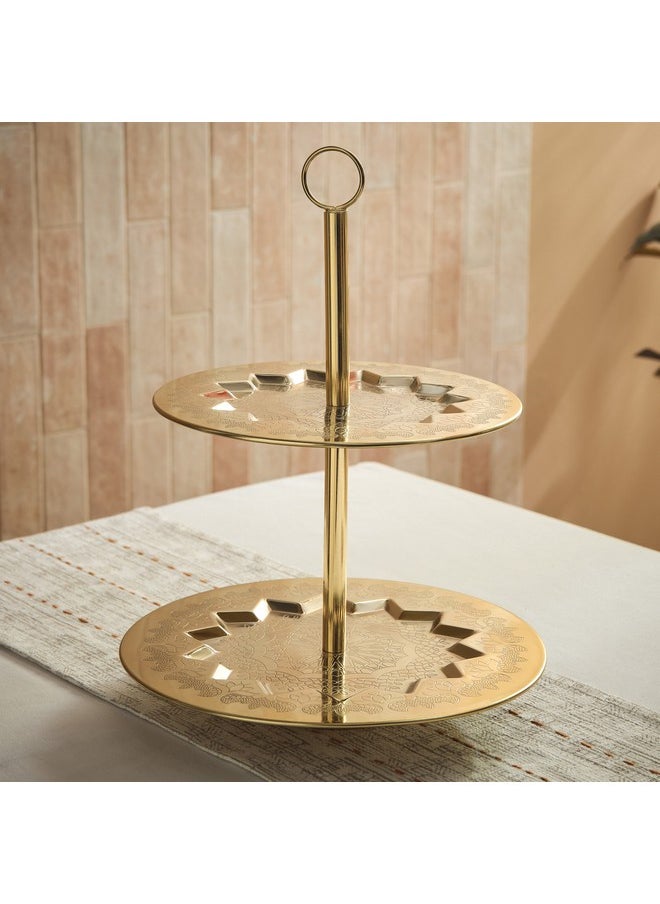 Eliza 2-Tier Cake Stand 34.5 x 34.5 x 46.5 cm