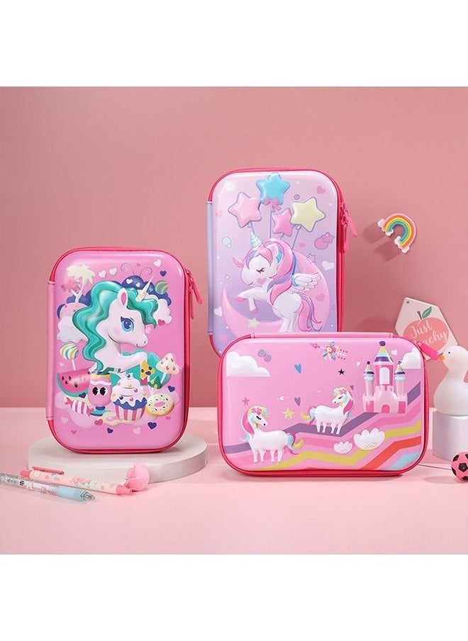 Big Storage Pencil Case for Girls (Castle)