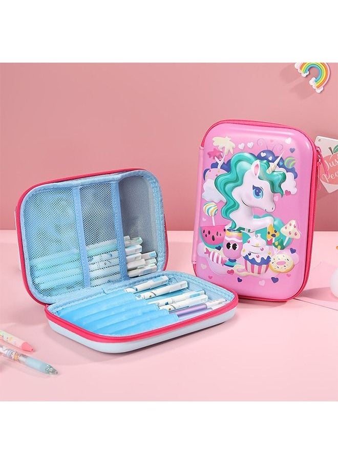 Big Storage Pencil Case for Girls (Castle)