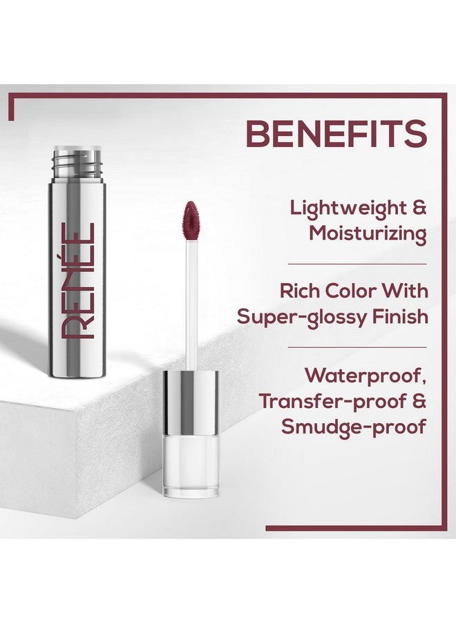 Gloss Stay Transfer-Proof Liquid Lip Color - Ruth 3.5Ml, Rich Intense Payoff High Pigment Super Glossy Finish, Waterproof, Smudge-Proof, Lasts Up To 12 Hours, Enriched With Vitamin E & C