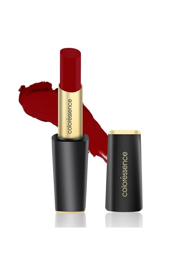 Intense Long Wear Lip Color Non Sticky Long Lasting Moisturising Glossy Lipstick - Hot Red, 3.3G