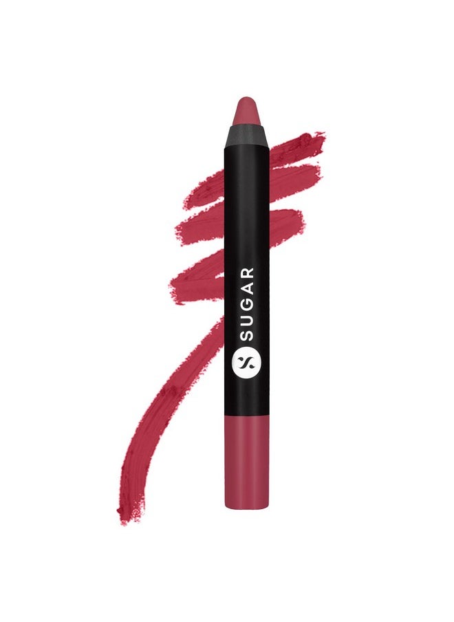 Matte As Hell Lip Crayon | Lasts Upto 8Hrs | Water Resistent Lipstick For Women | 2.5Gm - 28 Honey Rider