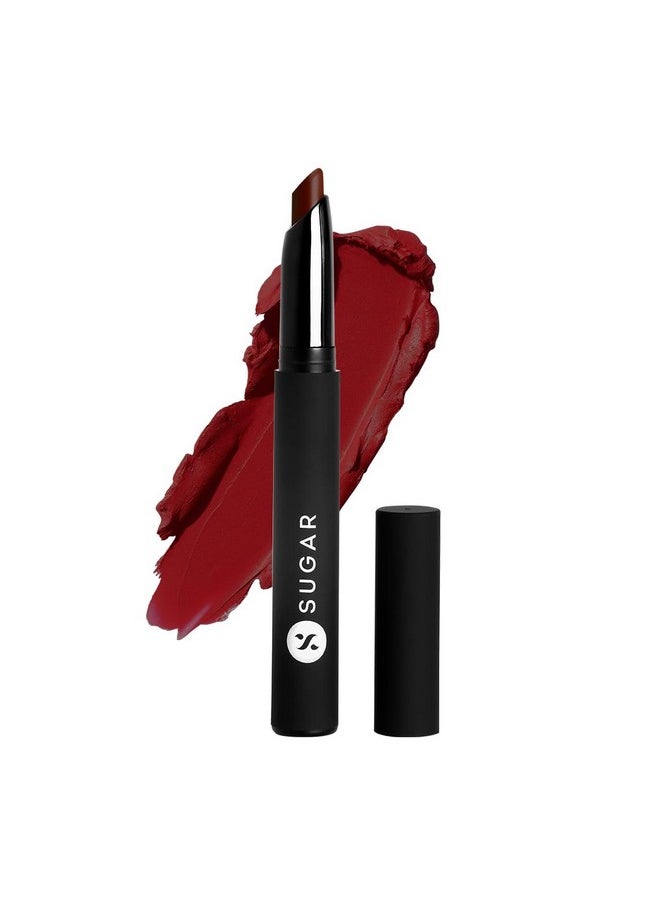 Matte Attack Lipstick For Women | Transferproof & Smudgeproof | Lasts Upto 12Hrs | Enriched With Jojoba Oil | 2Gm - Maroon Vibe