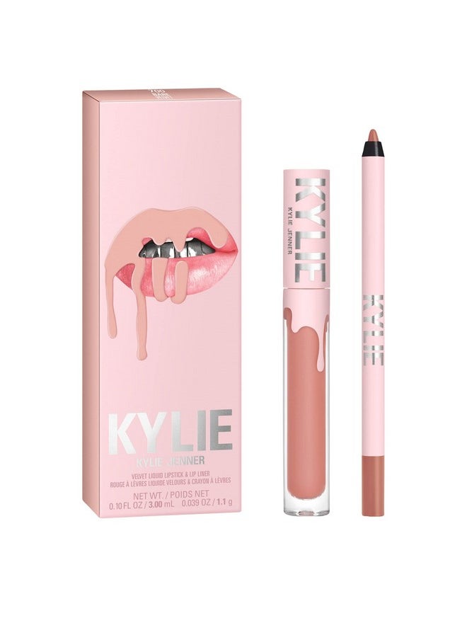 Kylie Jenner Cosmetics Lip Kit -(Bare) Liquid Lipstick And Lip Liner Matte