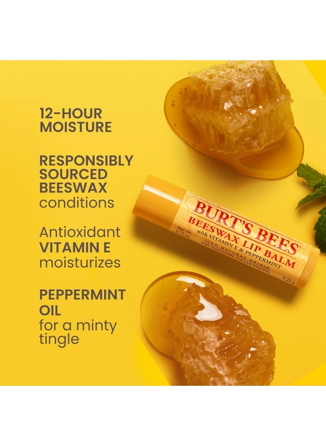 100% Natural Moisturizing Lip Balm, Beeswax (Pack Of 2)