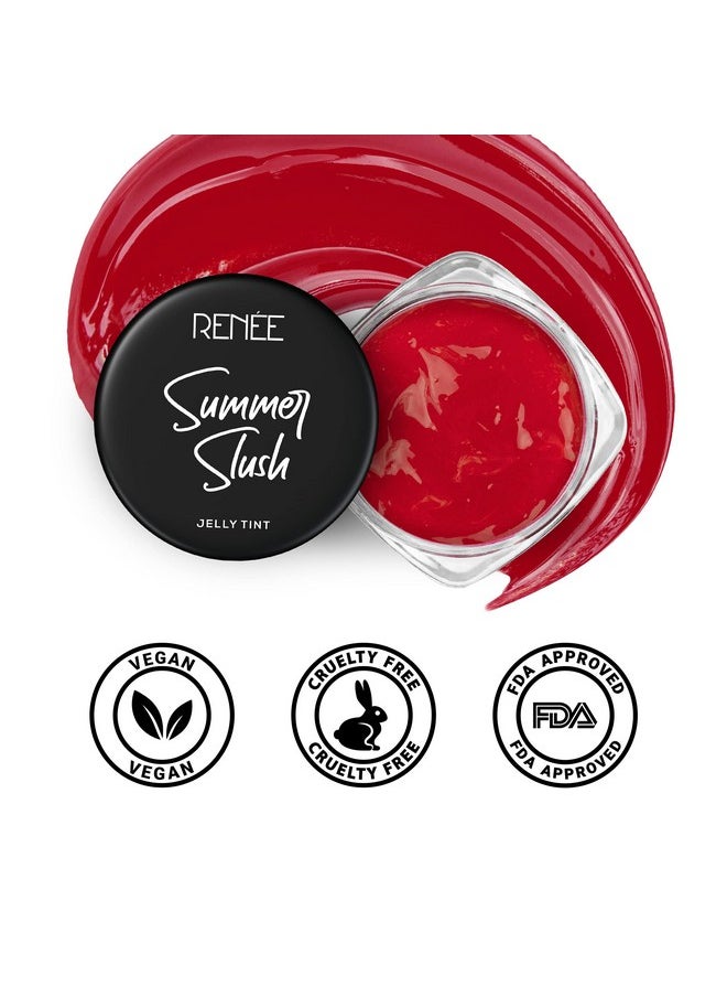 Summer Slush Jelly Tint Divine Watermelon 13Gm| For Lips & Cheeks| Enriched With Natural Fruit Extracts| Keeps Lips Soft & Hydrated| Cruelty Free