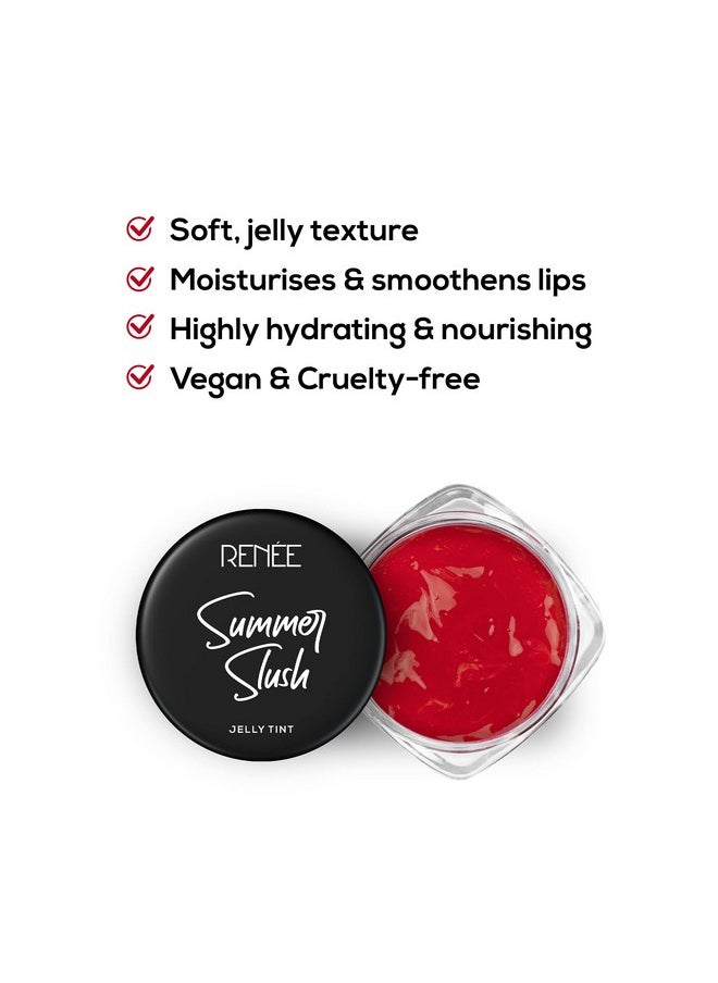 Summer Slush Jelly Tint Divine Watermelon 13Gm| For Lips & Cheeks| Enriched With Natural Fruit Extracts| Keeps Lips Soft & Hydrated| Cruelty Free