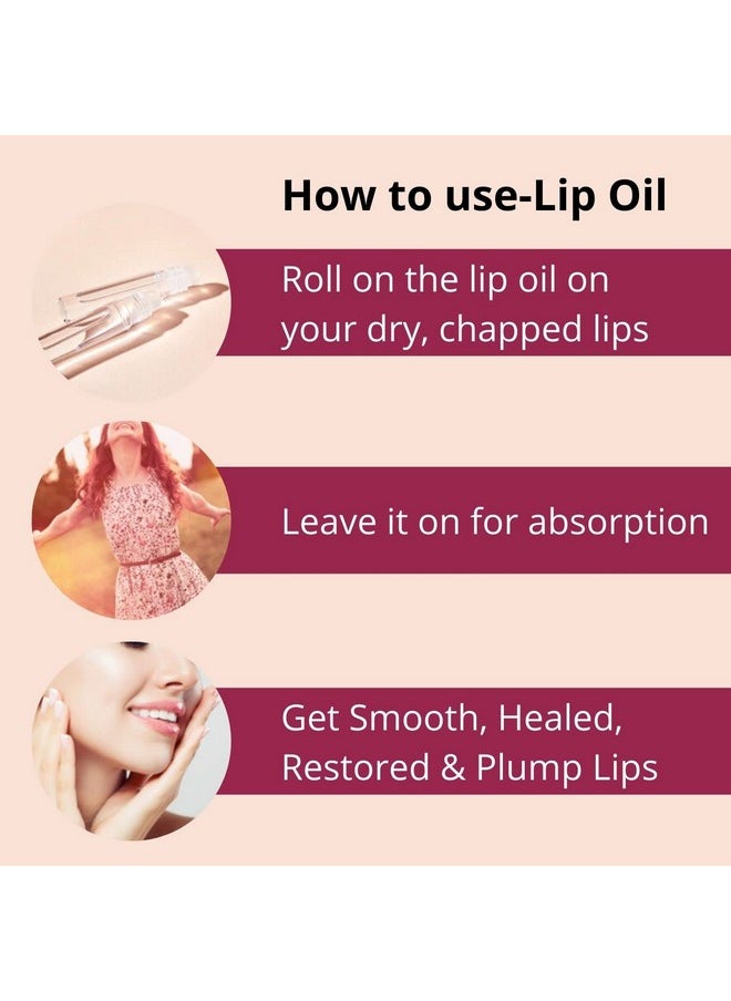 Lip Serum Oil, Beetroot, Strawberry, Kumkumadi For Soft Nourished And Smooth Lips With Natural Herbs And Oils (Almond, Jojoba) Pack Of 3 - (10Mlx3 = 30Ml)