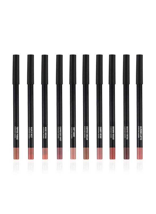 24H Everyday Nude Lip Liner Kit (10 Colors)