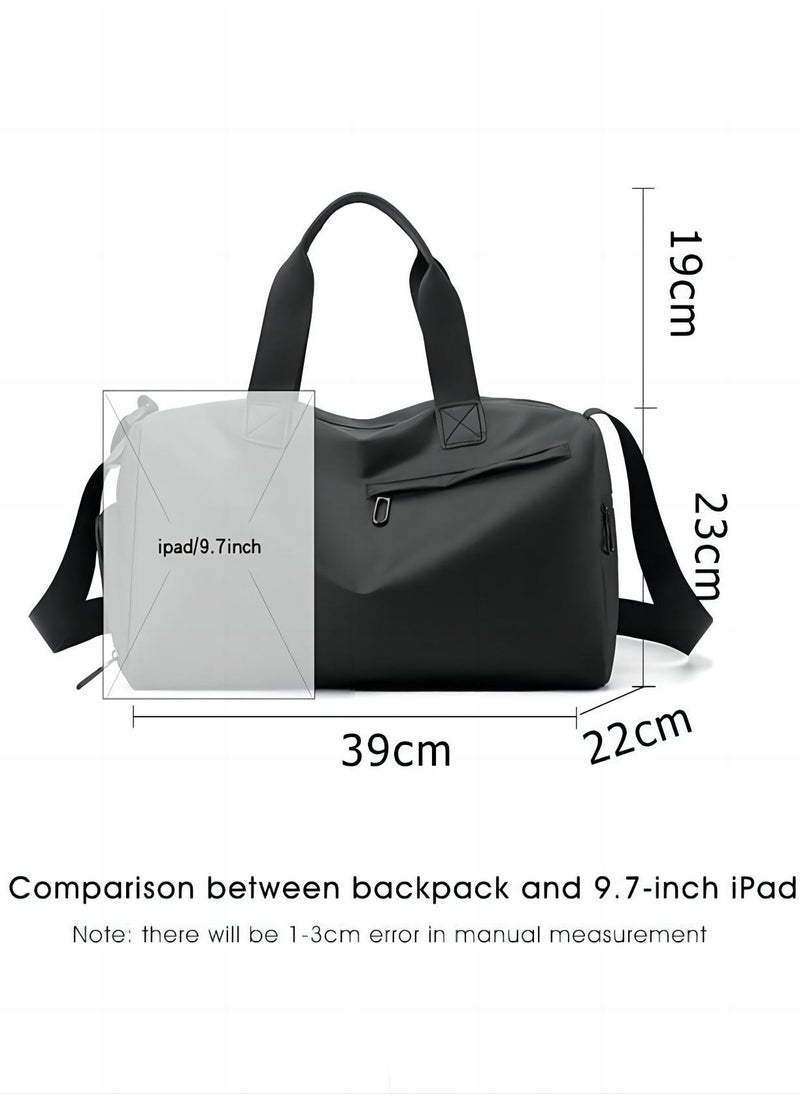 Great Quality Large Capacity Gym Sack Business Travel Bag Crossbody/Handheld/Shoulder Bag Airliner Bag, Independent Shoe Compartment, Swimming/Fitness/Yoga Wet and Dry Separated  for Men/Women