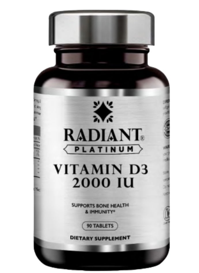 Radiant Platinum Vitamin D3 2000 IU 90 Tabs