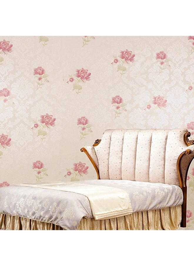 Self Adhesive Waterproof Vinyl Pvc Wall Paper Sticker (18'' X 120'', Perennial Bloom Pink)