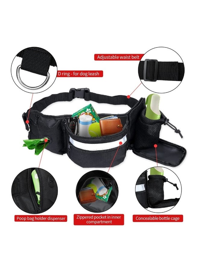 Treat Pouch for Dog Walking, Large Capacity Hands Free Dog Treat Pack for Training, Hiking, Running