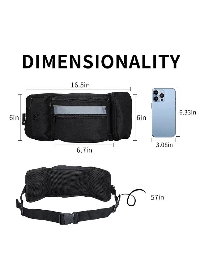 Treat Pouch for Dog Walking, Large Capacity Hands Free Dog Treat Pack for Training, Hiking, Running
