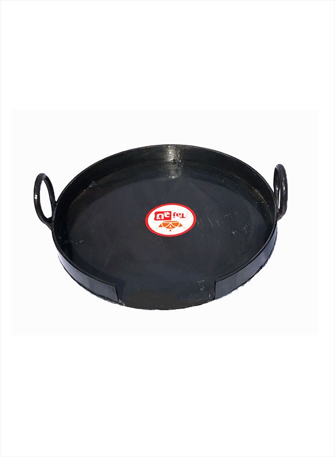 Iron Flat Bottom Special Fry Pan Black 14inch