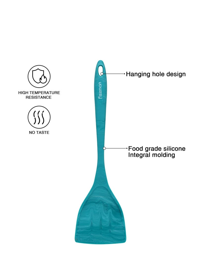 Deep Frying Pan 28cm with Glass Lid and Spatula, Aluminum Non Stick And Induction Bottom Technology